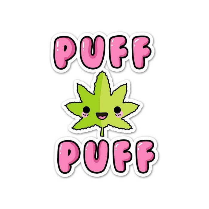 Puff Puff Weed Weed Sticker