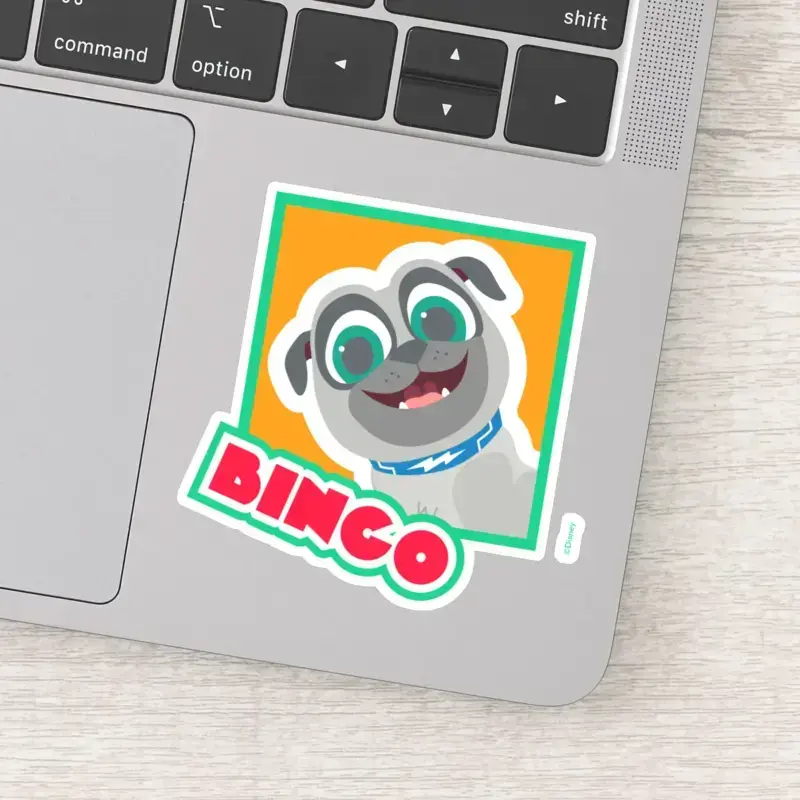 Puppy Dog Pals Cartoon Bingo Sticker