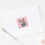 Puppy Dog Pals Keia Square Sticker