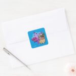 Puppy Dog Pals Rolly High Paw Square Sticker