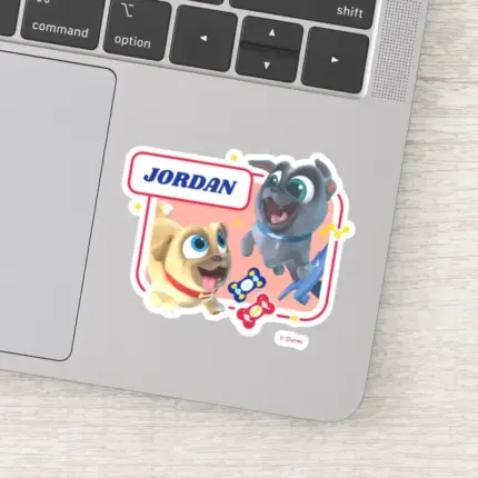 Puppy Dog Pals Woofin And Wheelin Sticker