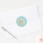 Puppy Scooby Doo Eat Sleep Play Repeat Classic Round Sticker