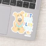 Puppy Scooby Doo Eat Sleep Play Repeat Sticker