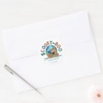 Puppy Scooby Doo One Groovy Pup Classic Round Sticker