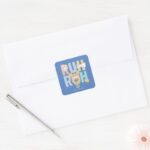 Puppy Scooby Doo Ruh Roh Square Sticker