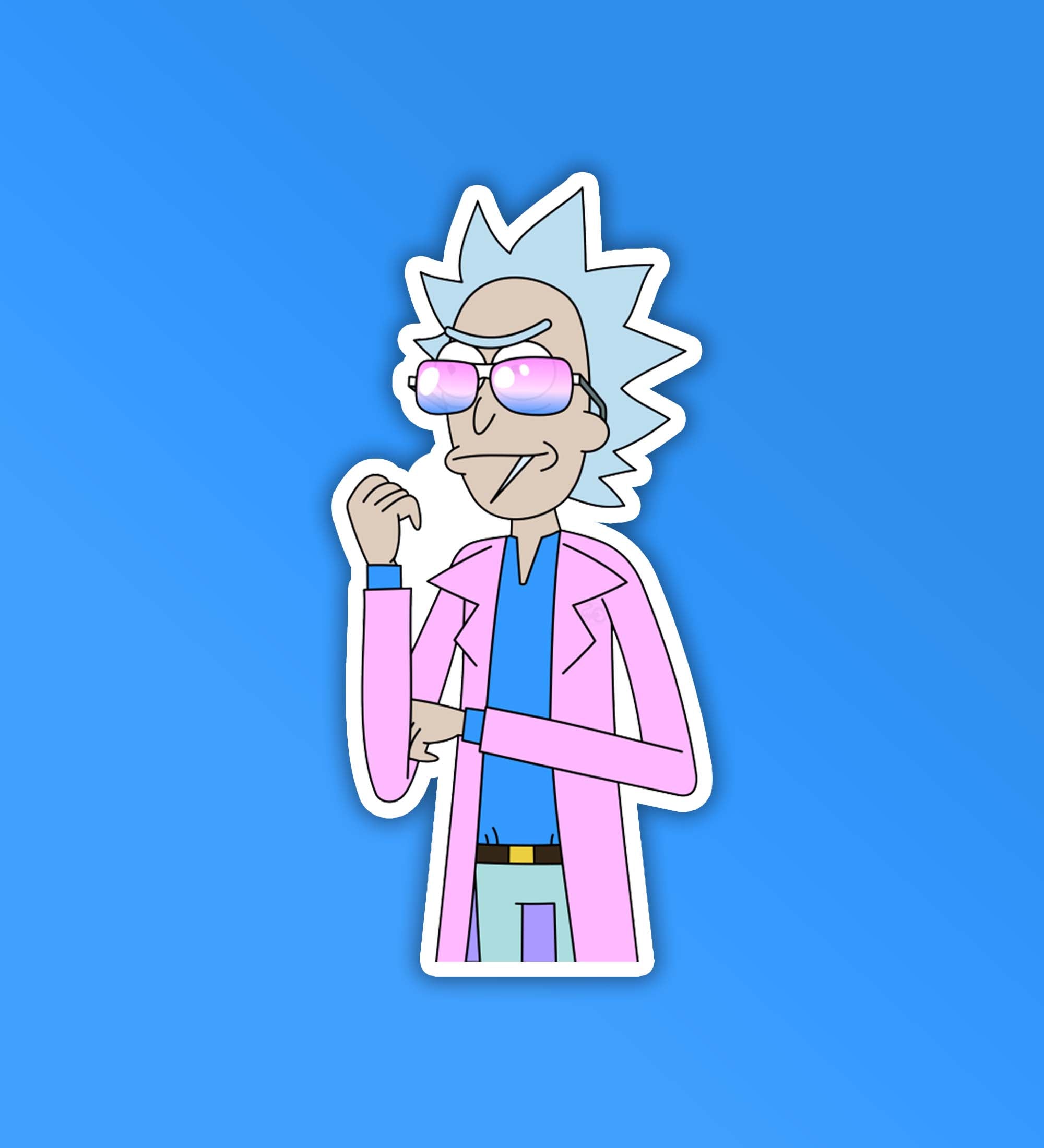 Purple Rick Sticker