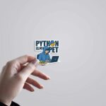 Python Is My Pet Witty Stickers