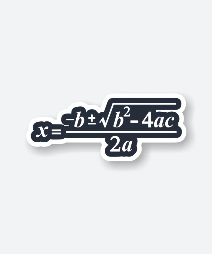 Quadratic Formula Sticker