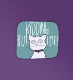 R U Kidding Me Laptop Mobile Stickers