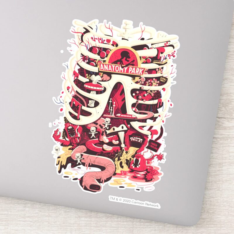 RICK AND MORTY™ Anatomy Park Rib Cage Sticker