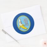 RICK AND MORTY™ Banana Rick Badge Classic Round Sticker