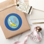 RICK AND MORTY™ Banana Rick Badge Classic Round Sticker