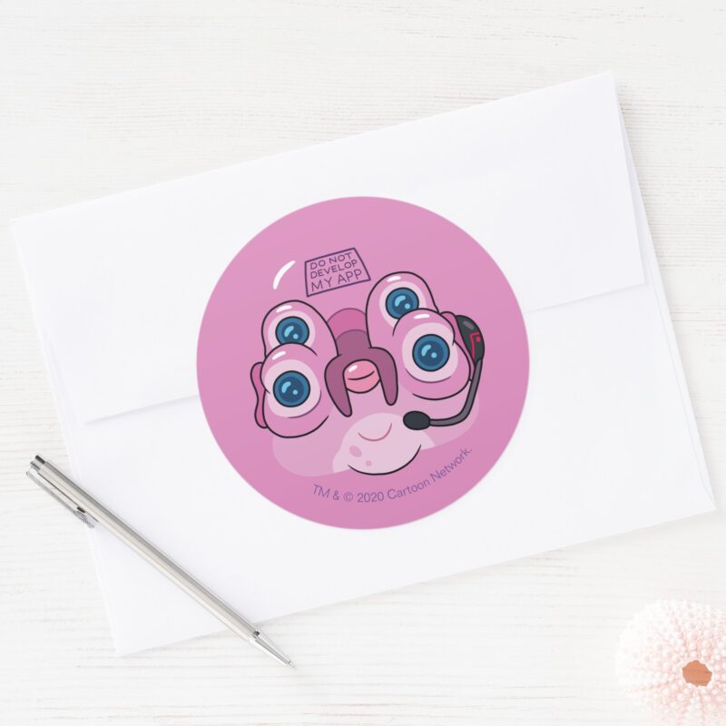 RICK AND MORTY™ DO NOT DEVELOP MY APP CLASSIC ROUND STICKER