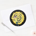 RICK AND MORTY™ Evil Morty Portal Classic Round Sticker