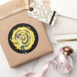 RICK AND MORTY™ Evil Morty Portal Classic Round Sticker