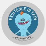 RICK AND MORTY™ Existence Is Pain Classic Round Sticker