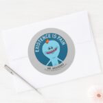 RICK AND MORTY™ Existence Is Pain Classic Round Sticker