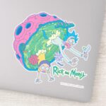 RICK AND MORTY™ Falling From Infected Portal Sticker