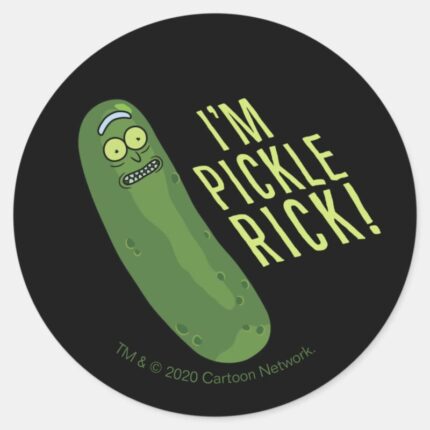 RICK AND MORTY™ Flip The Pickle Classic Round Sticker