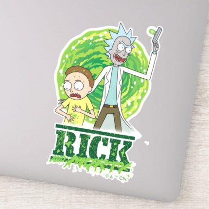 RICK AND MORTY™ Green Splash Sticker