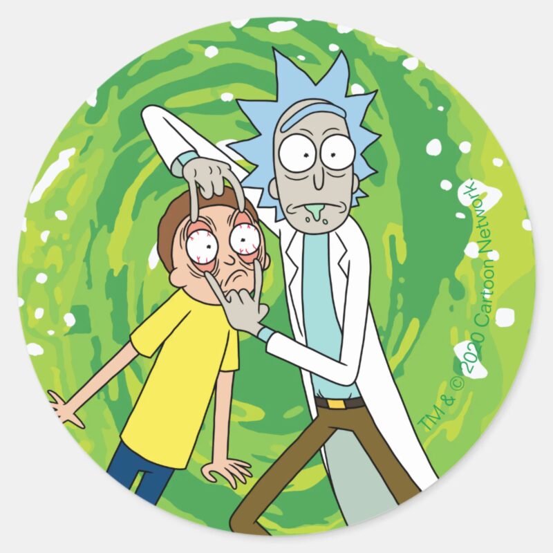 RICK AND MORTY™ Look At That Classic Round Sticker