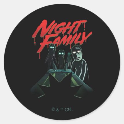 RICK AND MORTY™ Night Family Classic Round Sticker