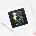 RICK AND MORTY™ Nobody Exists On Purpose Square Sticker