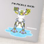 RICK AND MORTY™ Pickle Rick Toilet Mech Sticker
