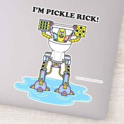 RICK AND MORTY™ Pickle Rick Toilet Mech Sticker
