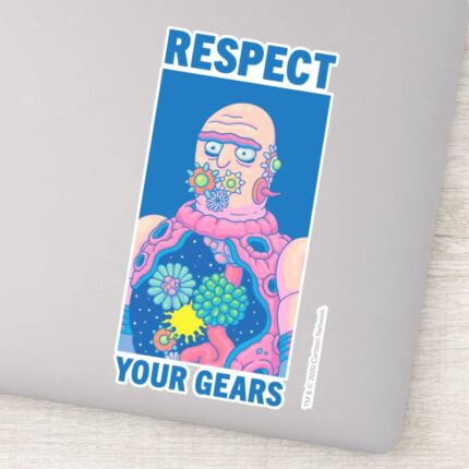 RICK AND MORTY™ Respect Your Gears Sticker