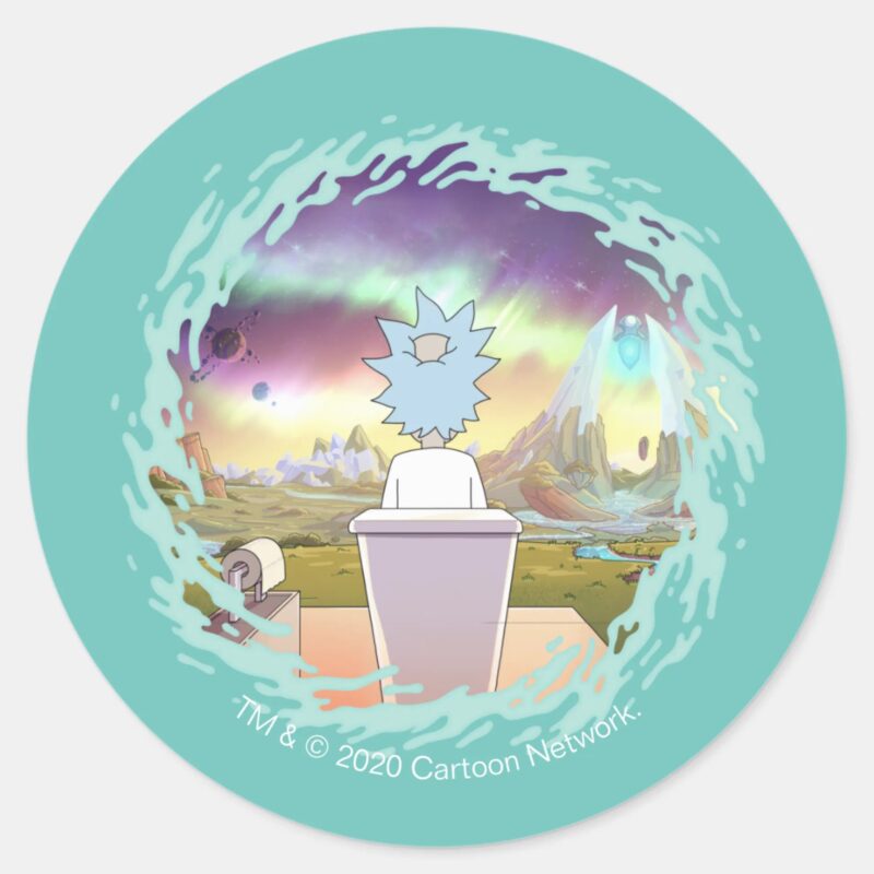 RICK AND MORTY™ Ricks Private Place Classic Round Sticker