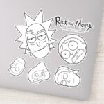RICK AND MORTY™ Smith Family Head Pattern Sticker