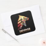RICK AND MORTY™ Space Beth Defiance Crew Square Sticker