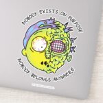 RICK AND MORTY™ Stylized Morty Fly Quote Sticker
