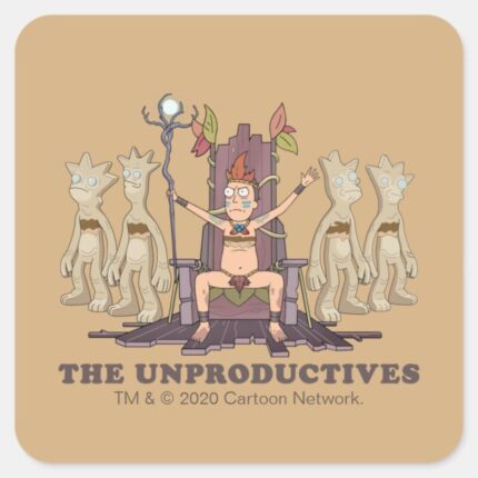 RICK AND MORTY™ The Unproductives Square Sticker