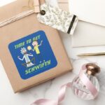 RICK AND MORTY™ Time To Get Schwifty Square Sticker