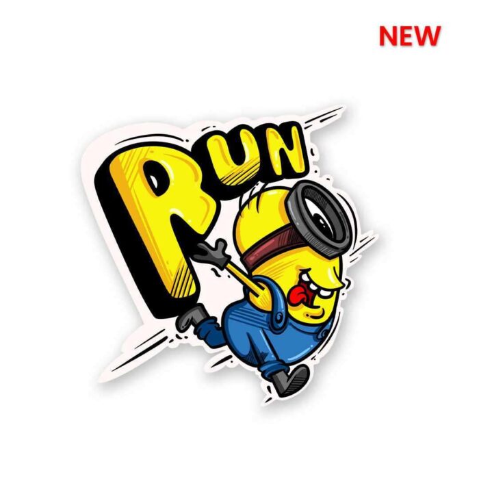 RUN Sticker