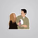 Rachel And Ross TV Shows Stickers