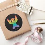 Rainbow Stitch Classic Round Sticker