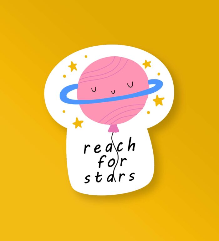 Reach For Stars Space Stickers