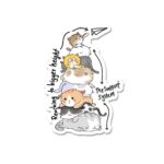 Reaching Foir Bigger Heights Sticker