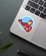 Red Hero Iron Man Sticker