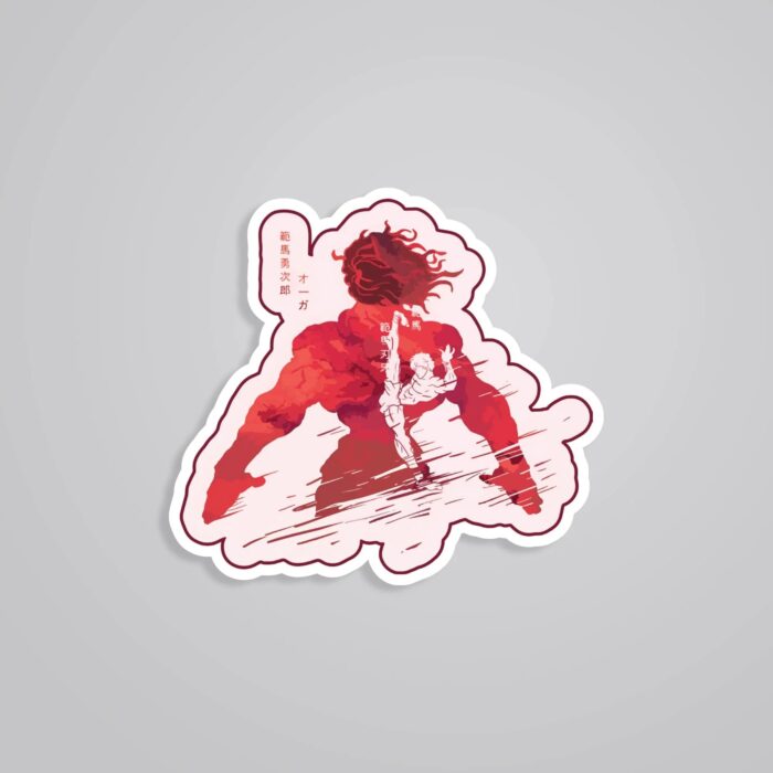 Red Shadow Of Strength Baki Anime Stickers