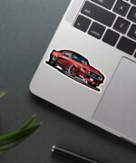Red Shelby Mustang Sticker