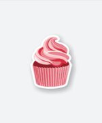 Red Velvet Cupcake Sticker