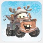 Reindeer Mater Square Sticker