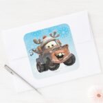 Reindeer Mater Square Sticker