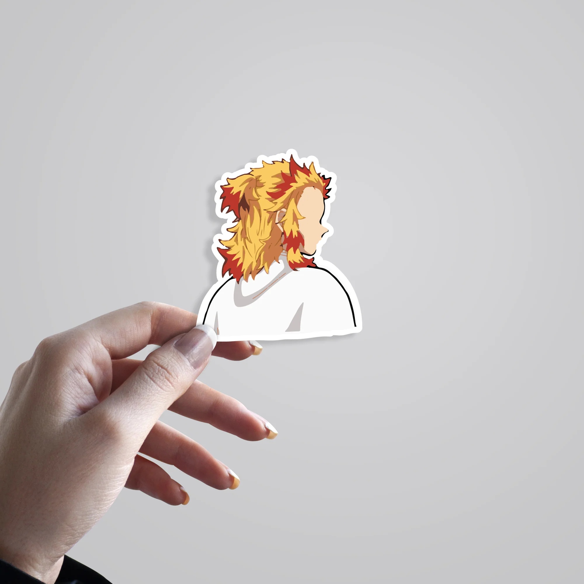 Rengoku Minimalist Anime Stickers