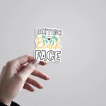 Resting Beach Face Witty Stickers
