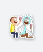 Rick And Morty Ice Cream Sticker